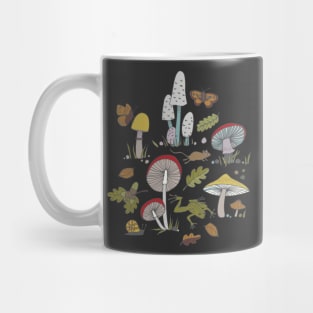 Forest Floor - fun fungus pattern by Cecca Designs Mug